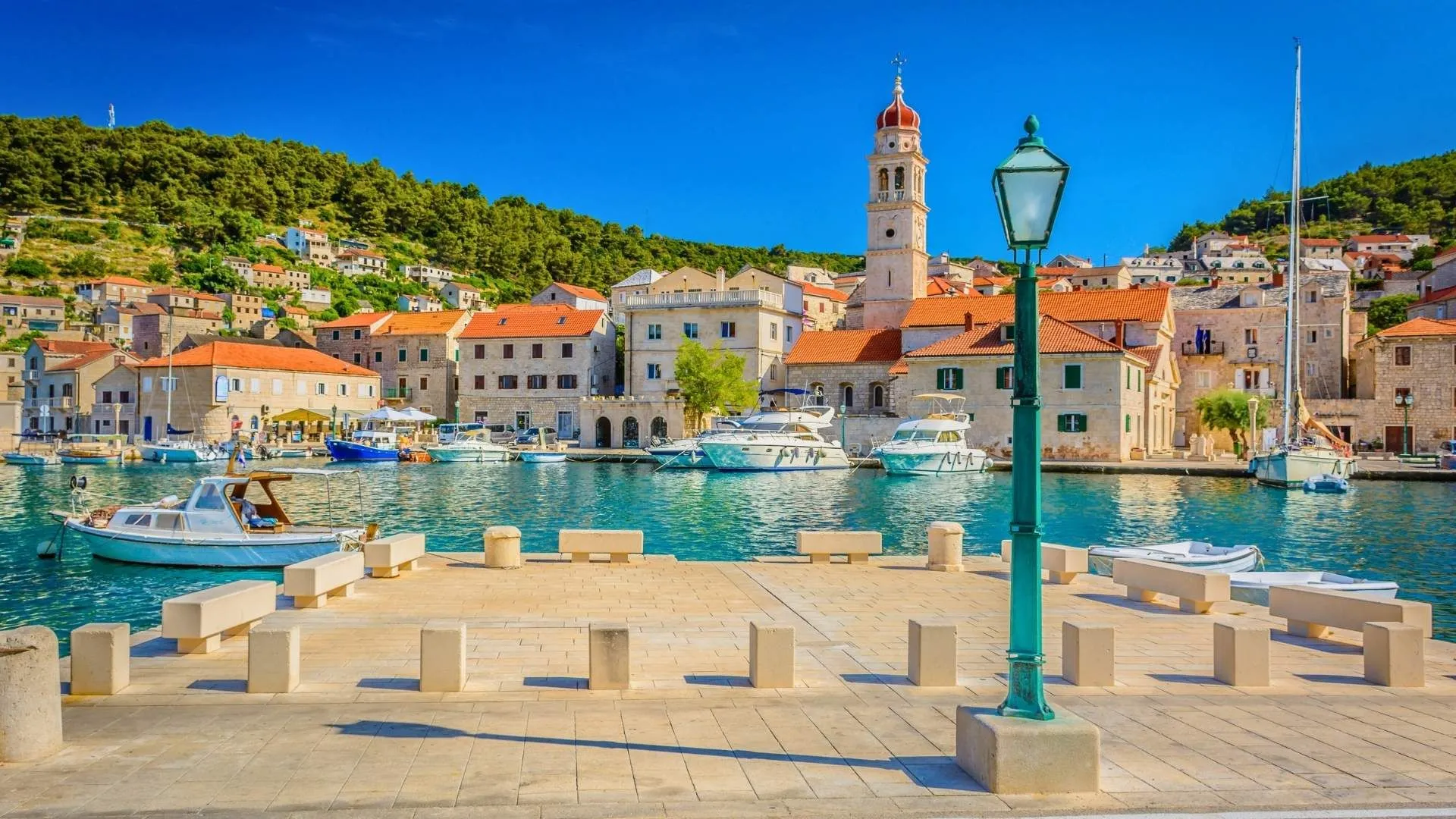 Historic Croatian harbour town on the Adriatic